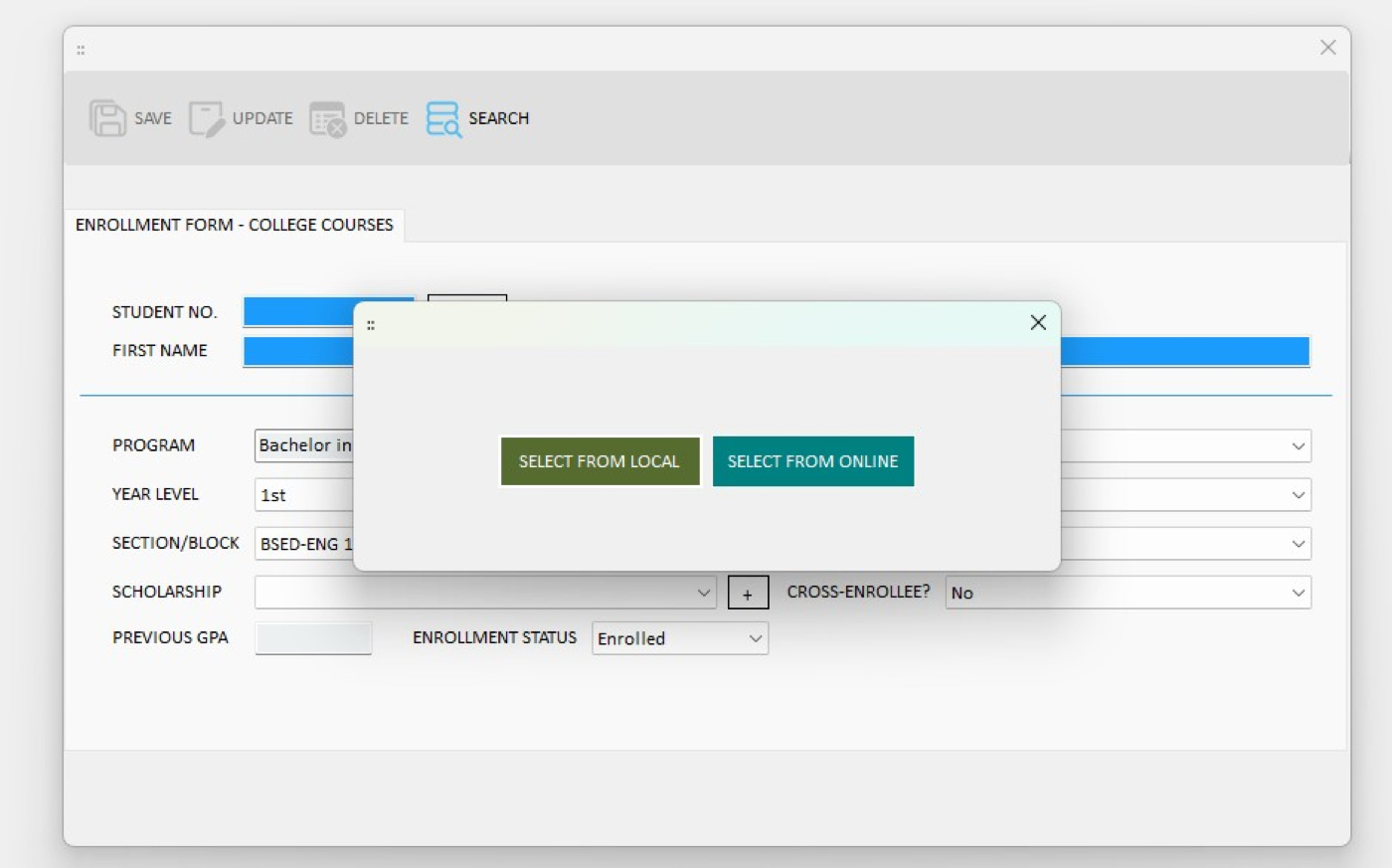 Figure 3.13. Choose "Select from Online."